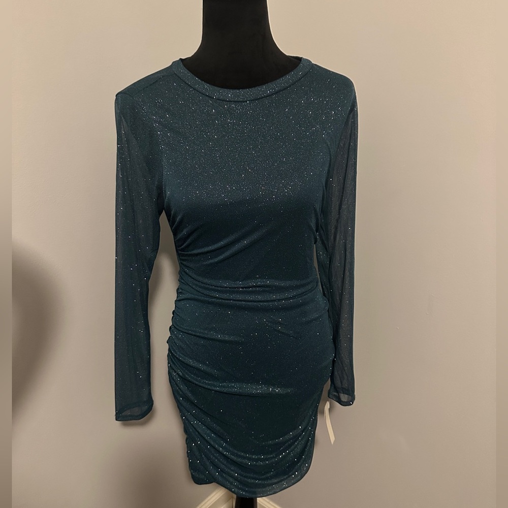 New Cute Green Sparkly Party Dress with Tags